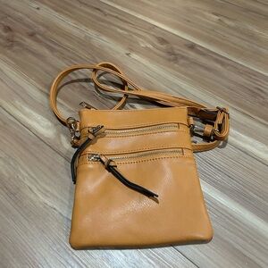 Tan Leather Crossbody Bag